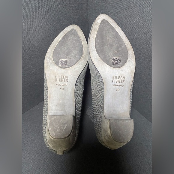 Eileen Fisher Purl Recycled Stretch Knit Bootie Graphite W10 - Picture 9 of 9